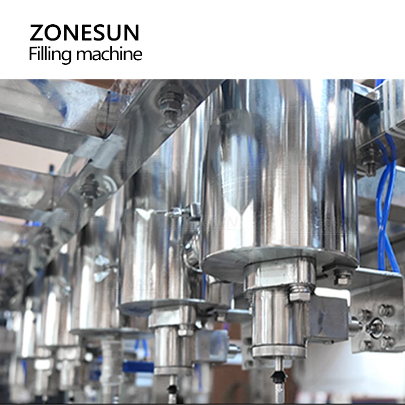 ZONESUN 액체 충전 기계 0.25-2.5L 장비 거품 맥주 탄산 폭기 음료 스파클링 물병 생산