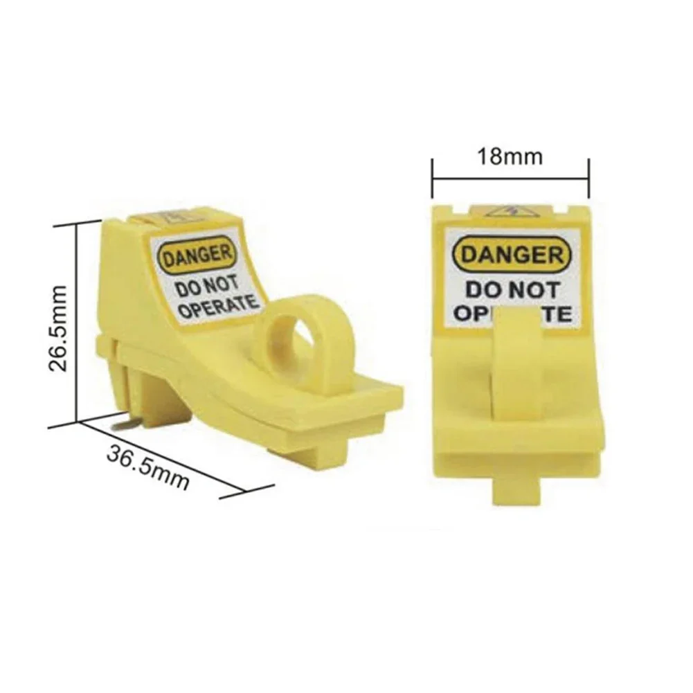 Circuit Breaker Lock Tagout Safety Pin Corrosion-resistant Effective Locked Label Good Insulation Highly Heat-resistant