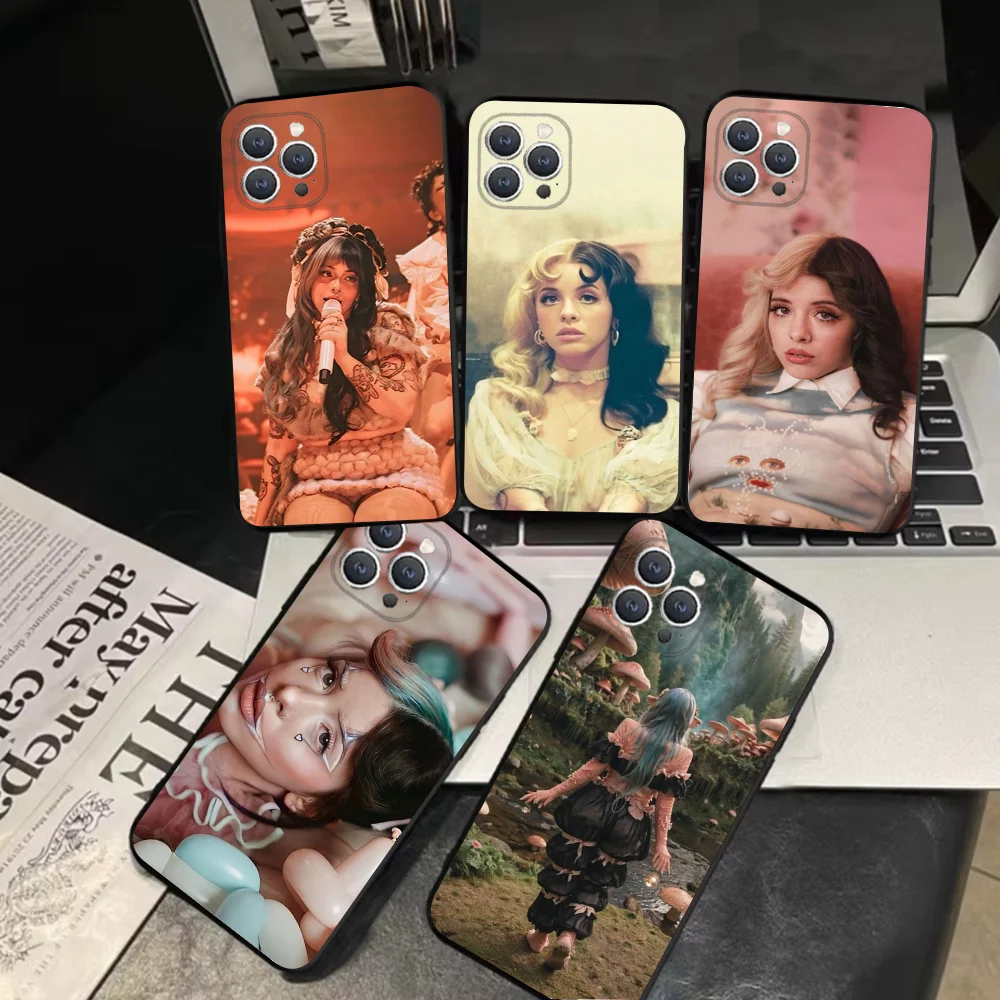 M-Melanie Martinez  Phone Case For iPhone 16,15,14,13,12,11,Pro,X,XS,Max,XR,Plus,Mini Soft Black Cover