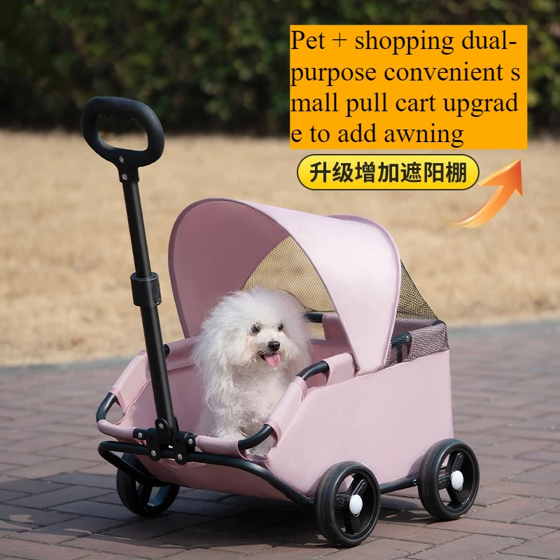 

Pet Cart, Dog Mobility, Cat Teddy Cart, Small and Medium sized Dog Cart, Lightweight for Going Out