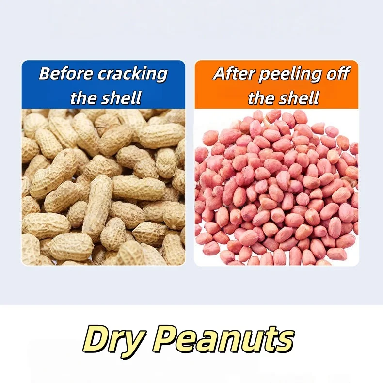 Home Use Portable Big Capacity Rotating Roller Peanut Peeling Machine Peanut Sheller Machine