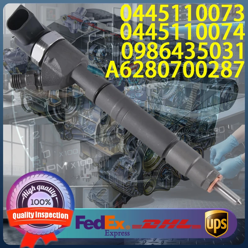 0445110073 0445110074 0986435031 A6280700287 Iniettore Common Rail per Mercedes-Benz Serie G Serie S 400 CDI OM628 Motore