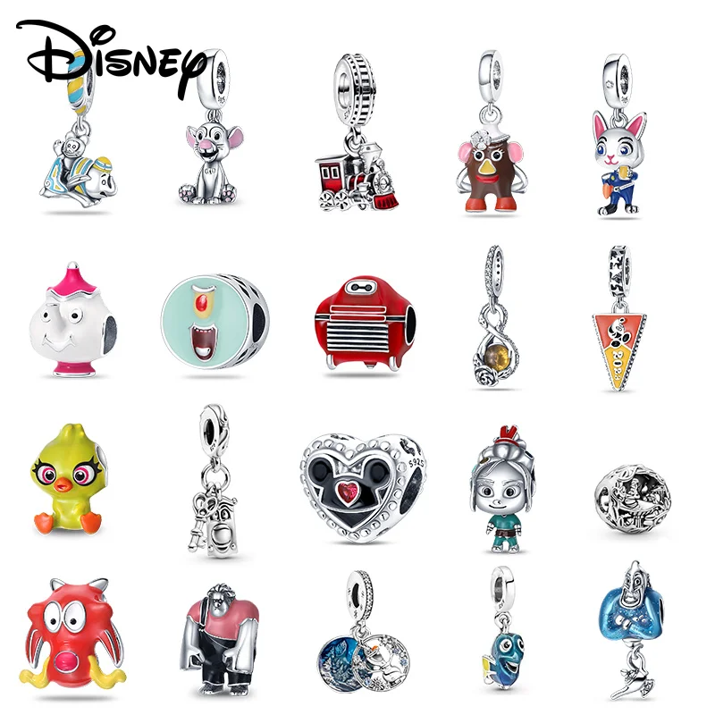 

Многостильные бусины-подвески Disney из серебра 925 пробы Invincible Destruction King and Alice's Adventures в стране чудес, подходят для девочек