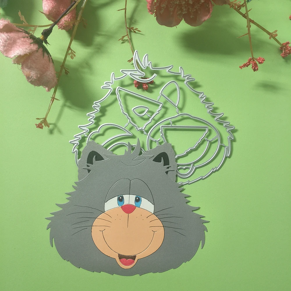 New beautiful animal cat cutting dies DIY scrapbook, embossed card, photo album decoration, handmade crafts