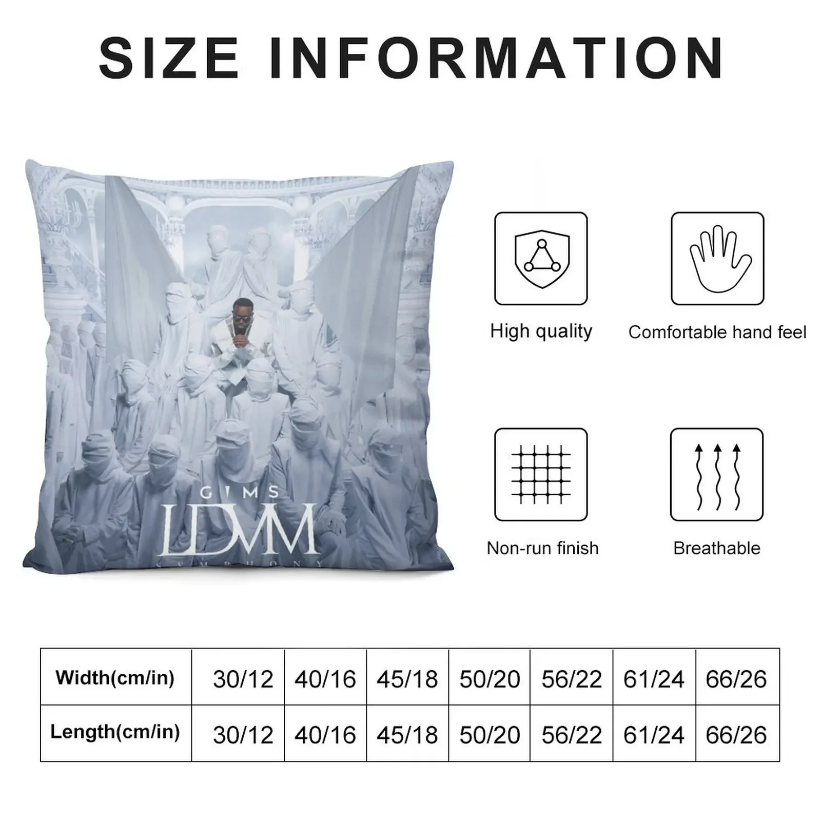 GIMS LDVM SYMPHONY Throw Pillow Custom Cushion Photo Room decorating items Cushion Cover Set Sofa Covers pillow