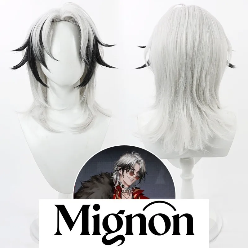 

Path to Nowhere Levi cosplay wig white gradient silicone scalp Halloween gift