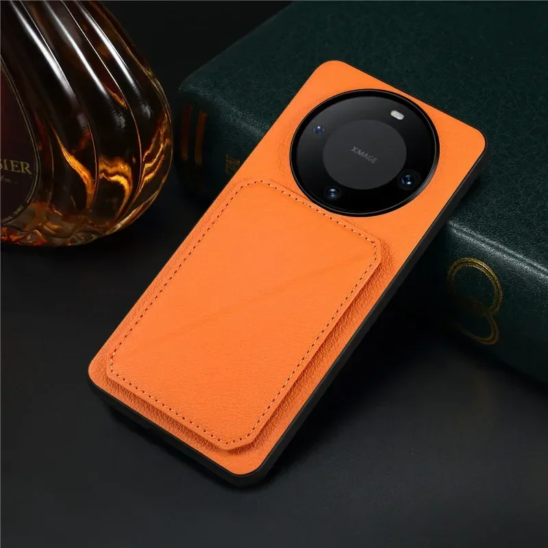 EUCAGR Wallet Phone Case Holder Leather Magnetic Pocket Cover For Huawei Mate 60 50 40 30 Pro+ P60Pro Honor 90 Nova 11 Magic5