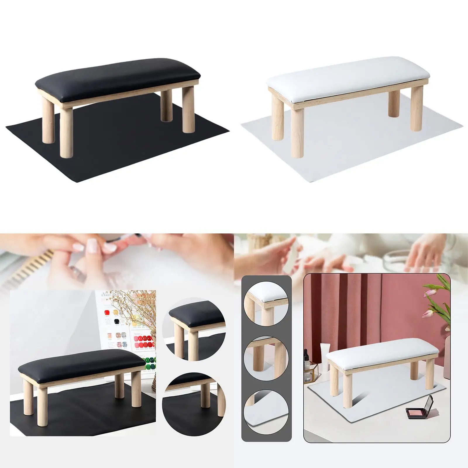 

Nail Arm Rest Professional Nail Salon Soft Stylish Manicure Hand Rest Stand