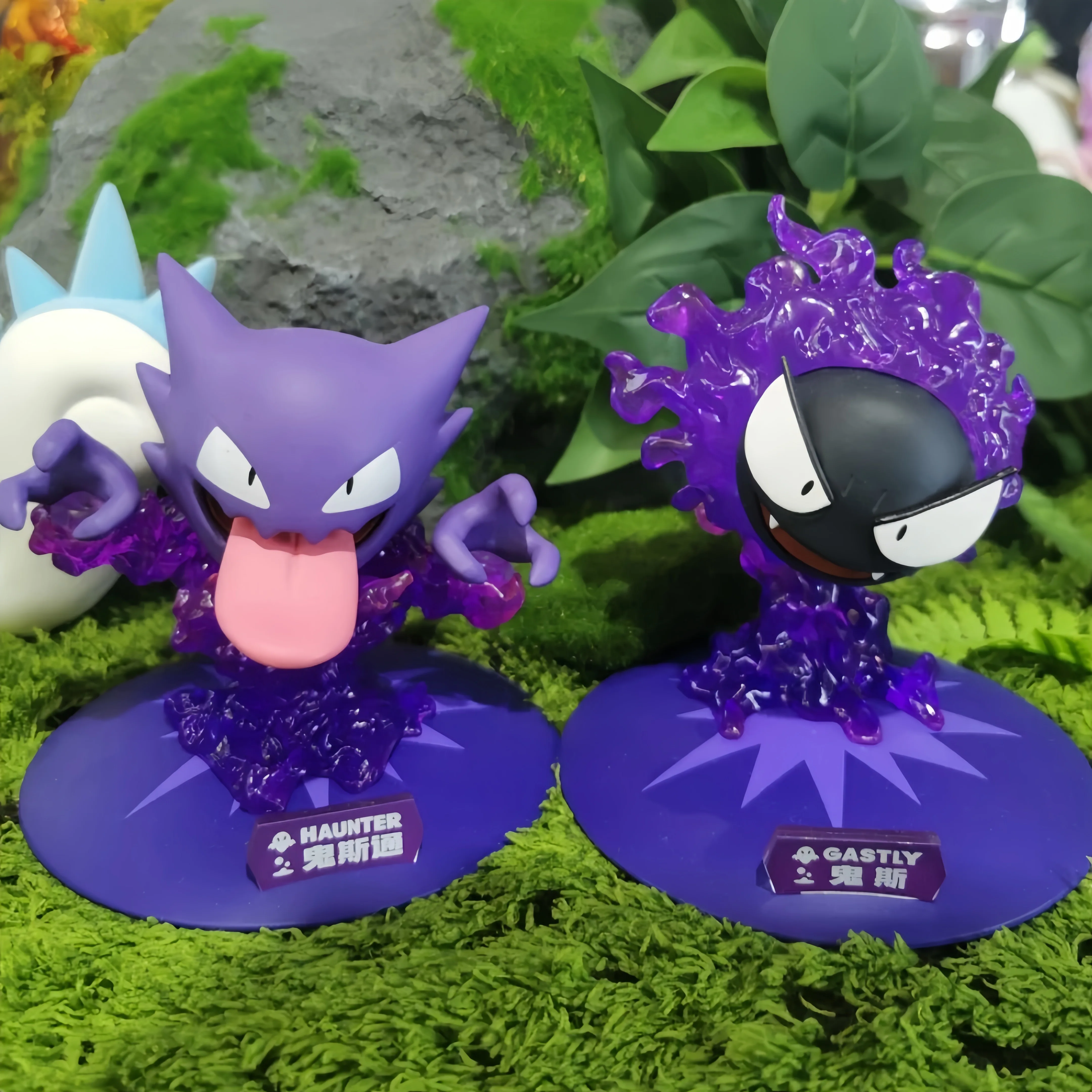 Funismo Gengar evolución Pokemon modelo conjunto momento brillante figura tipo fantasma Gastly Haunter Anime juguetes coleccionables regalo