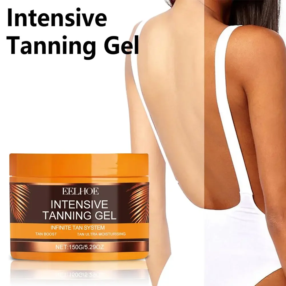 150ml Intensive Tanning Gel Tanning Cream Sun Tanner Oil Self Solarium Cream Body Face Bronzer Self Tanners Lotion Cream