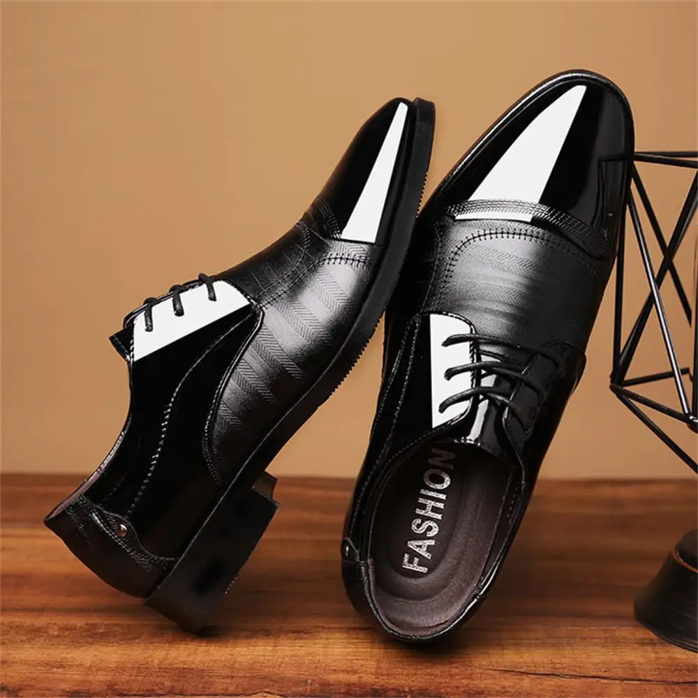 Men's Dress Shoes Business Oxfords Patent Leather Dress Shoes Classic Loafers Formal Derby Shoes For Men - Image 6