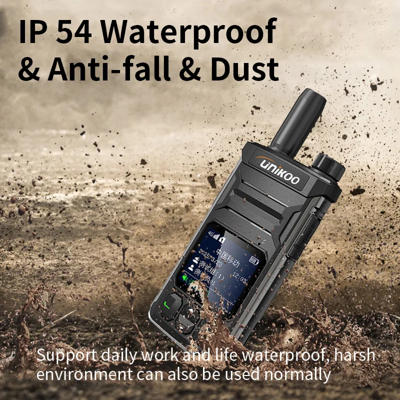 Unikoo PN416 جهاز اتصال لاسلكي عالمي 2 قطعة محمول 4G POC عن بعد 5000 كجم راديو التواصل مجاني 4G بطاقة Sim راديو اتجاهين