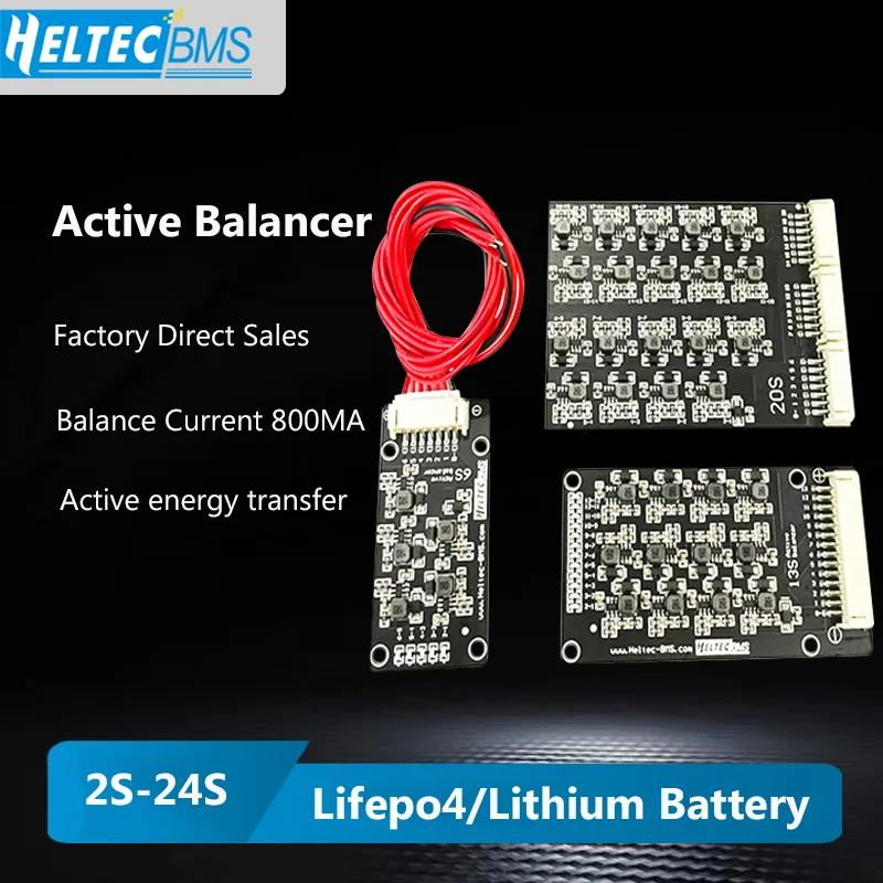 2S-24S 4S 6S 8S13S 16S 20S 24S inductive engergy transfer Active Balancer 0.8A 800mA for 3.7V lipo/3.2V Lifepo4 battery pack