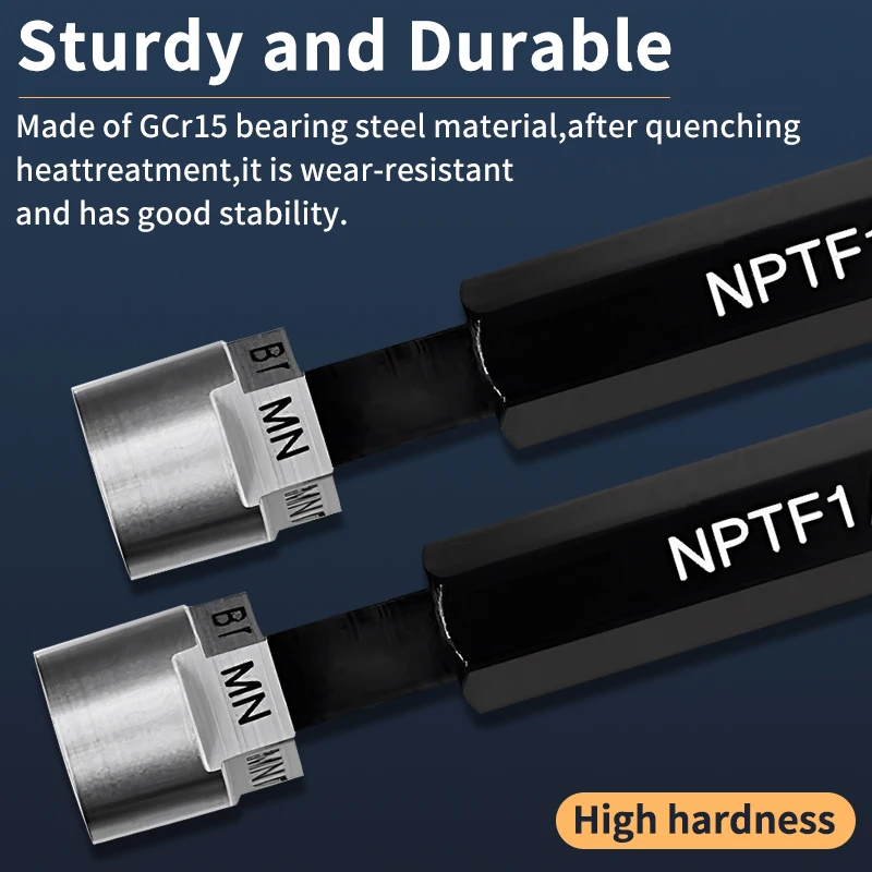 1PCS NPTF L1 L2 L3 Taper Pipe Smooth Thread Plug Gauge MeasureTool 1/16 1/8 1/4 3/8 1/2 3/4 1''-- 1''1/4 1''1/2 2''-- 2''1/2 3''