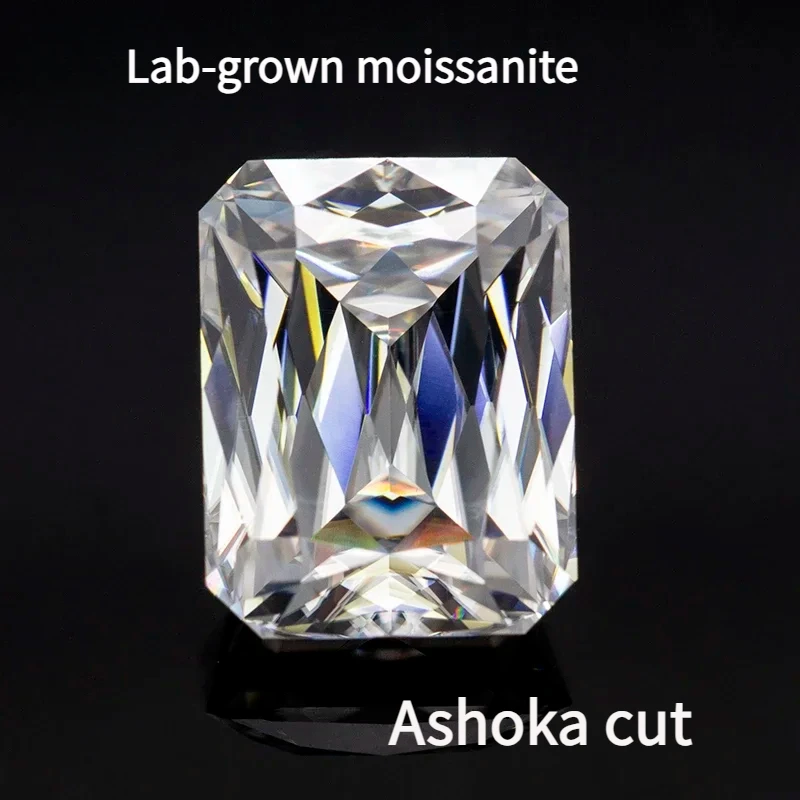 

Выращенный в лаборатории муассанит, белый цвет D, огранка Ашока, лабораторный алмаз 1,0-3,0 карата, VVS1 поставляется с сертификатом GRA