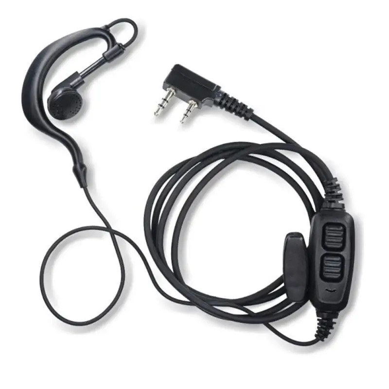 

Y1UB 2 Pin Plug Walkies Talkies Double Push to Talk Headsets for 82 Series Radio