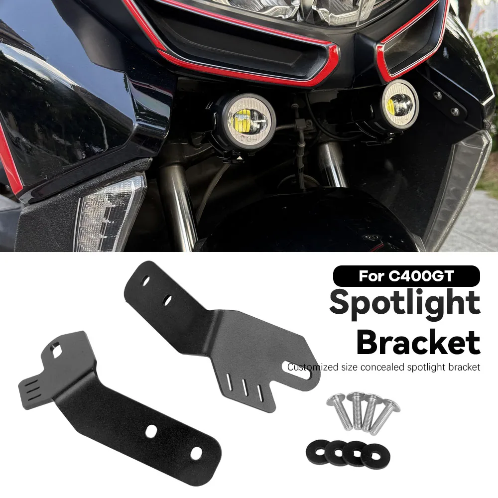 Motorcycle Fog Light Auxiliary Spotlight Bracket For BMW C400GT C 400GT 2025 2026 Lamp Headlight Daytime Running Light