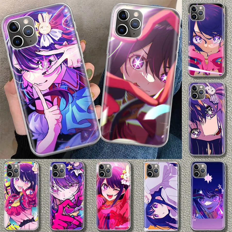 Japan Anime Oshi No Ko Phone Case Cover for iPhone 11 12 13 14 15 16 Pro Max Apple X XS XR 7 Plus 8 + Art Customized Fundas 11 1