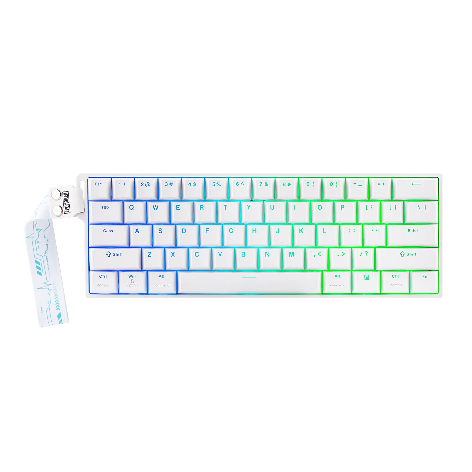 EPOMAKER HE60 60% ANSI US Tri-mode Wireless Hall Effect Adjustable Actuation Gaming Keyboard RGB Backlits & Dual 8Khz Polling