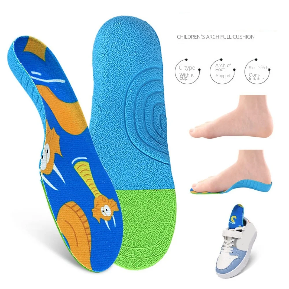 

Arch Support Children Arch Insoles Cushion Padding Insole Foot Shock-absorber Kids Orthotic Insole Feet Ease Pressure