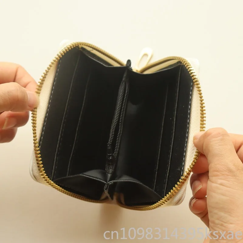 Disney Mickey Mouse Short Wallet for Women Girls College Students Zipper Coin Purse Card Holder Cartoon Anime Design