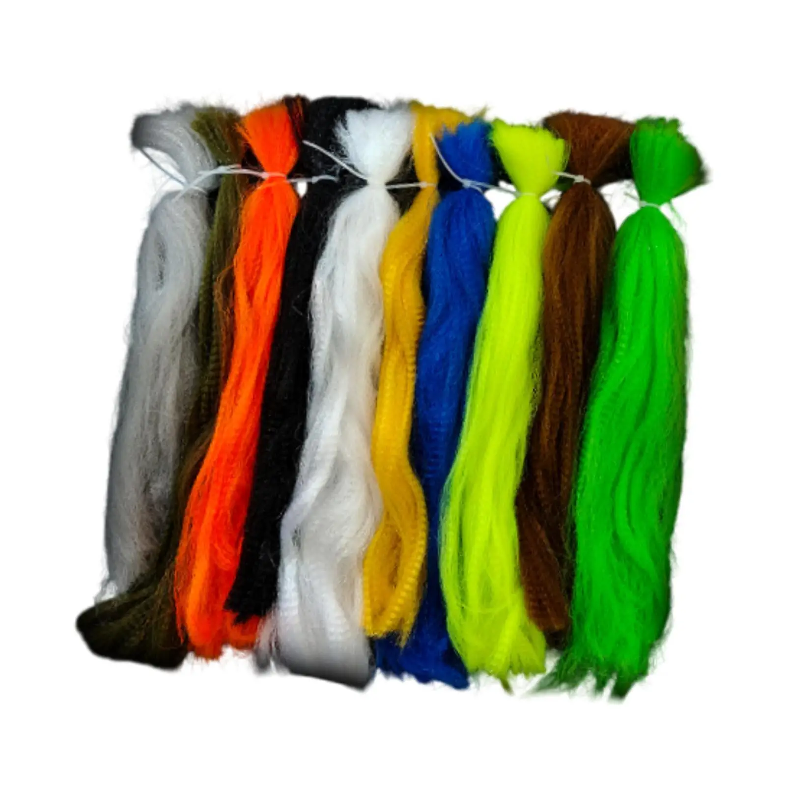 

10Pcs Fly Tying Thread Fly Tying Lure Making Material Versatile Fiber Fly Fishing Wire for Trout Striped Grass Bass Carp