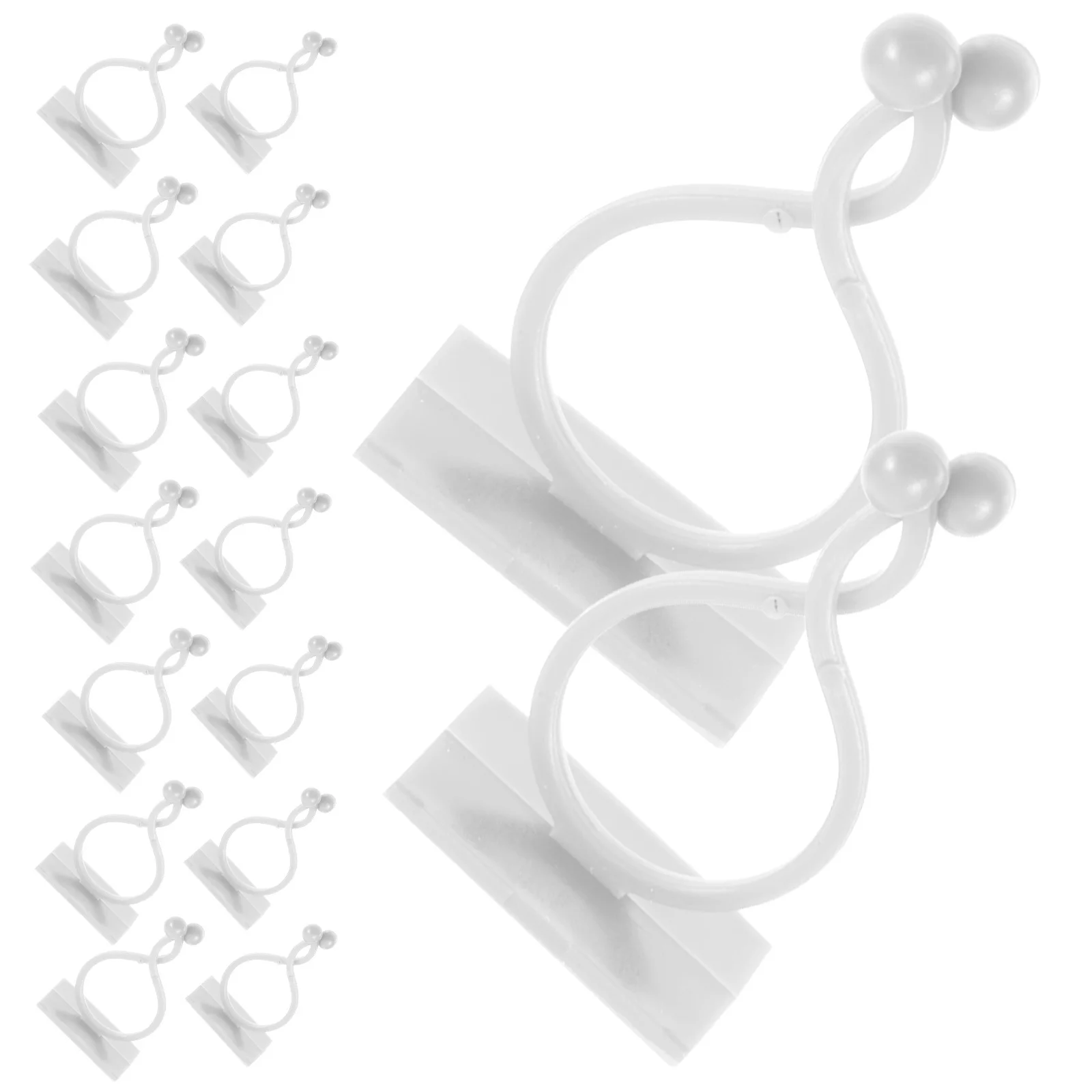 

120Pcs Selfadhesive Garden Clips Transparent Vine Support Adjustable Wall Mounted Plant Fixing Pothos Climbing Decor