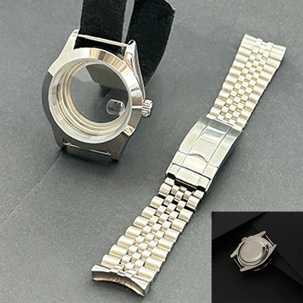 Prime 36 مللي متر/39 مللي متر الياقوت الزجاج ساعة رجالي تنطبق على NH35 NH36 NH34 حركة عادية مقاوم للماء قسط الفولاذ المقاوم للصدأ