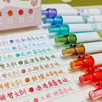 Juego de plumas de Gel de Color perfumado con fruta creativa, bolígrafo de escritura de tinta de secado rápido de 0,5mm, bolígrafos de papelería multifuncionales para estudiantes, 4 Uds.