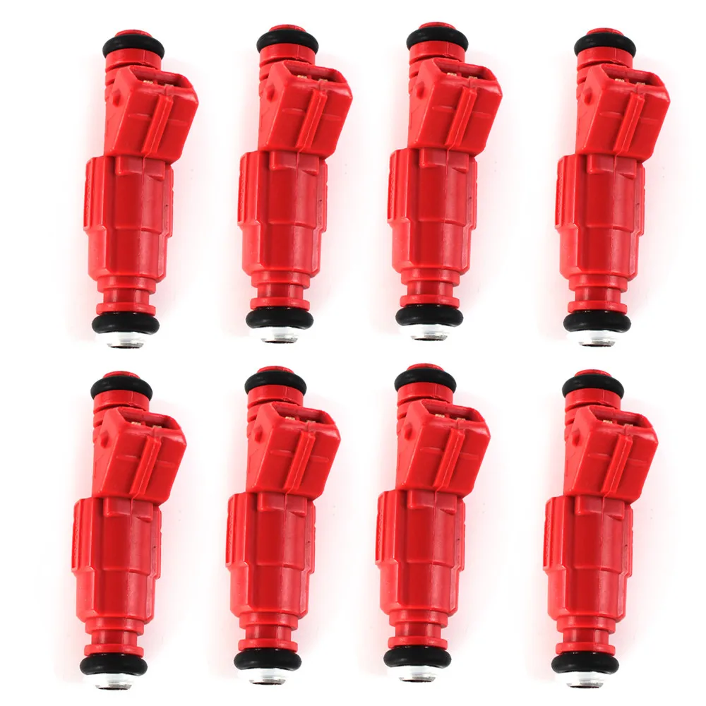 8pcs 30lb 4 Hole Car Fuel Injectors & O-Rings 0280150945 for Ford For Chevrolet GEN III EV1 Style Fuel Injector