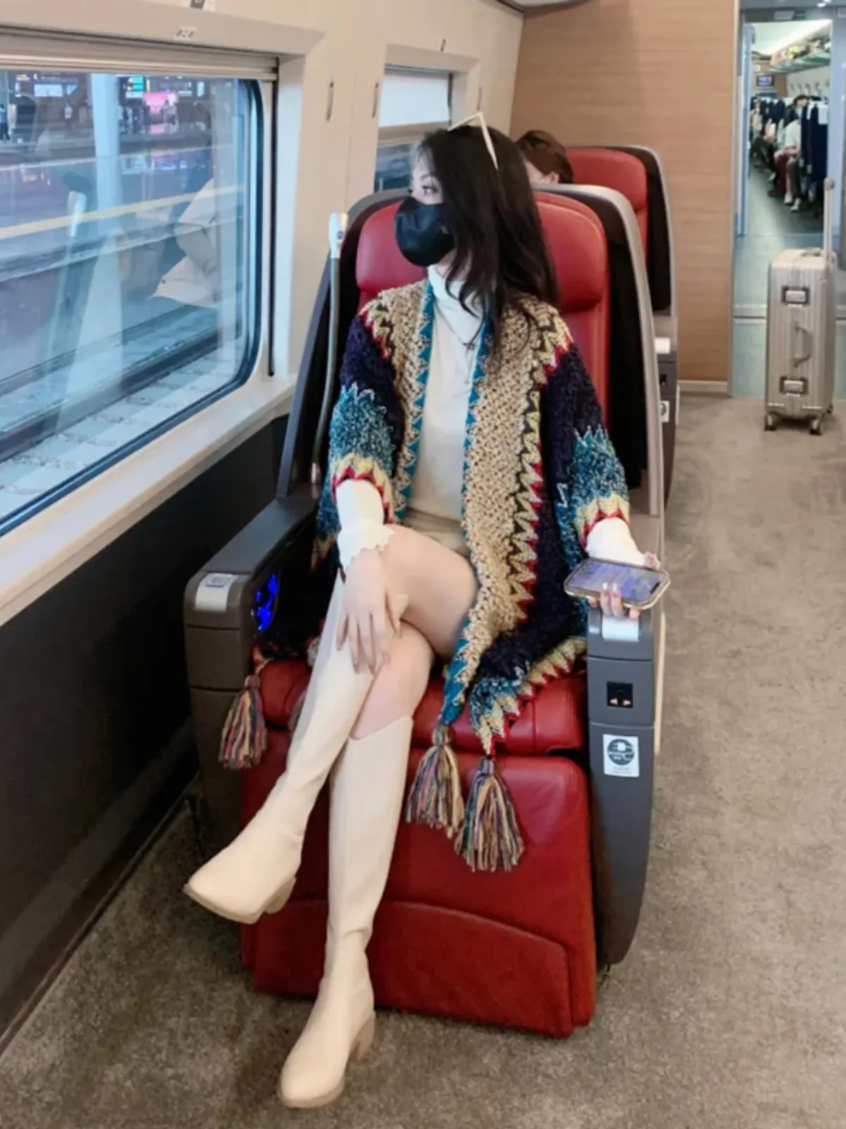 

Thiened Warmth женское вязаное шило-пальто Design Sle осенне-зимний свитер кардиган с v-образным вырезом Long Sve Sweet Sle