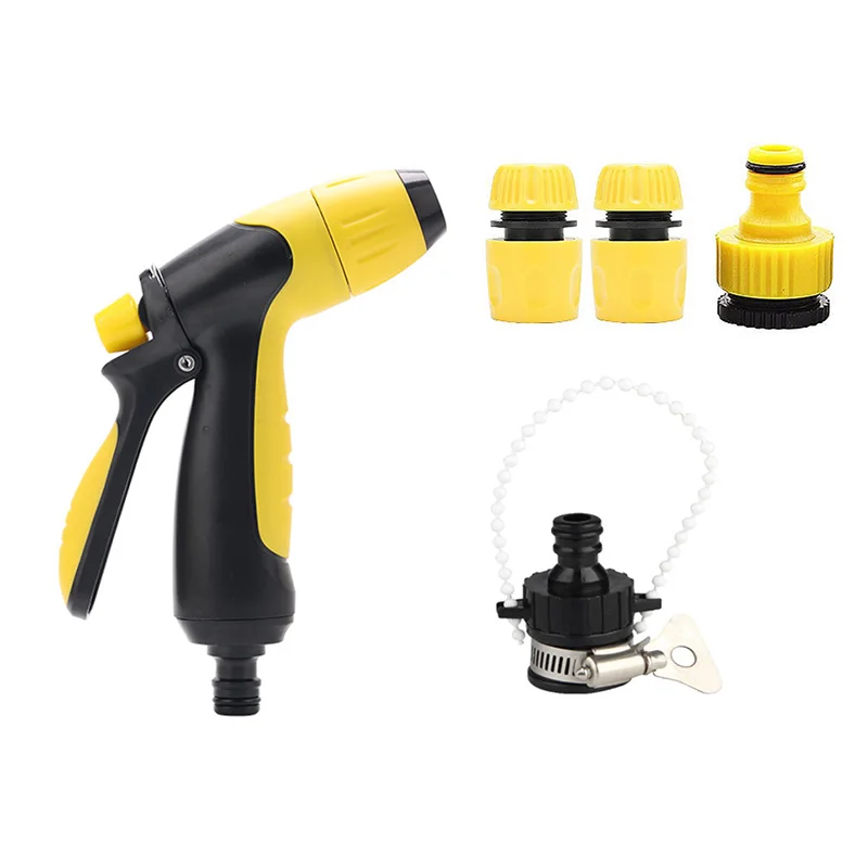 حديقة بنادق المياه ارتفاع ضغط غسيل السيارات بنادق المياه المحمولة قابل للتعديل دش غسيل السيارات حديقة سقي أدوات تنظيف الحديقة