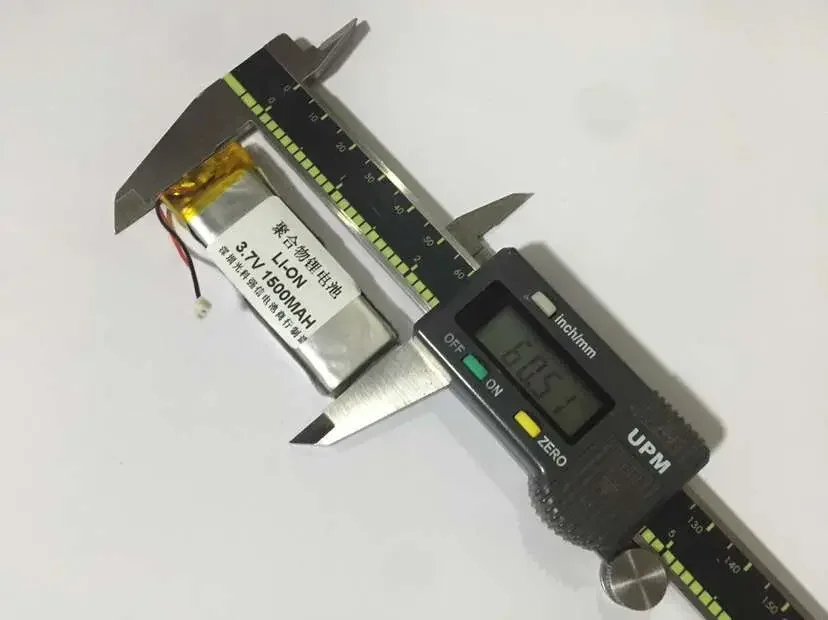 Новая мощность полимерного лития полной емкости 3,7 В. 602060   1500 мАч силовой домофон / устройство / Мини