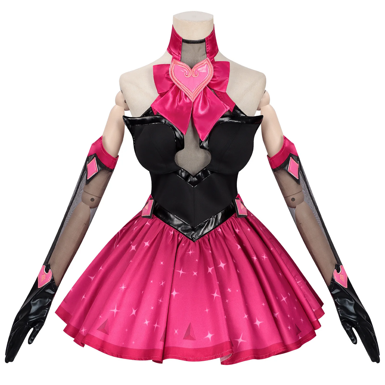 WHH Anime Overwatch D.Va Cosplay Night Phantom Skin Costume Dress Headband Accessories Full set Adult  Halloween Party Restor