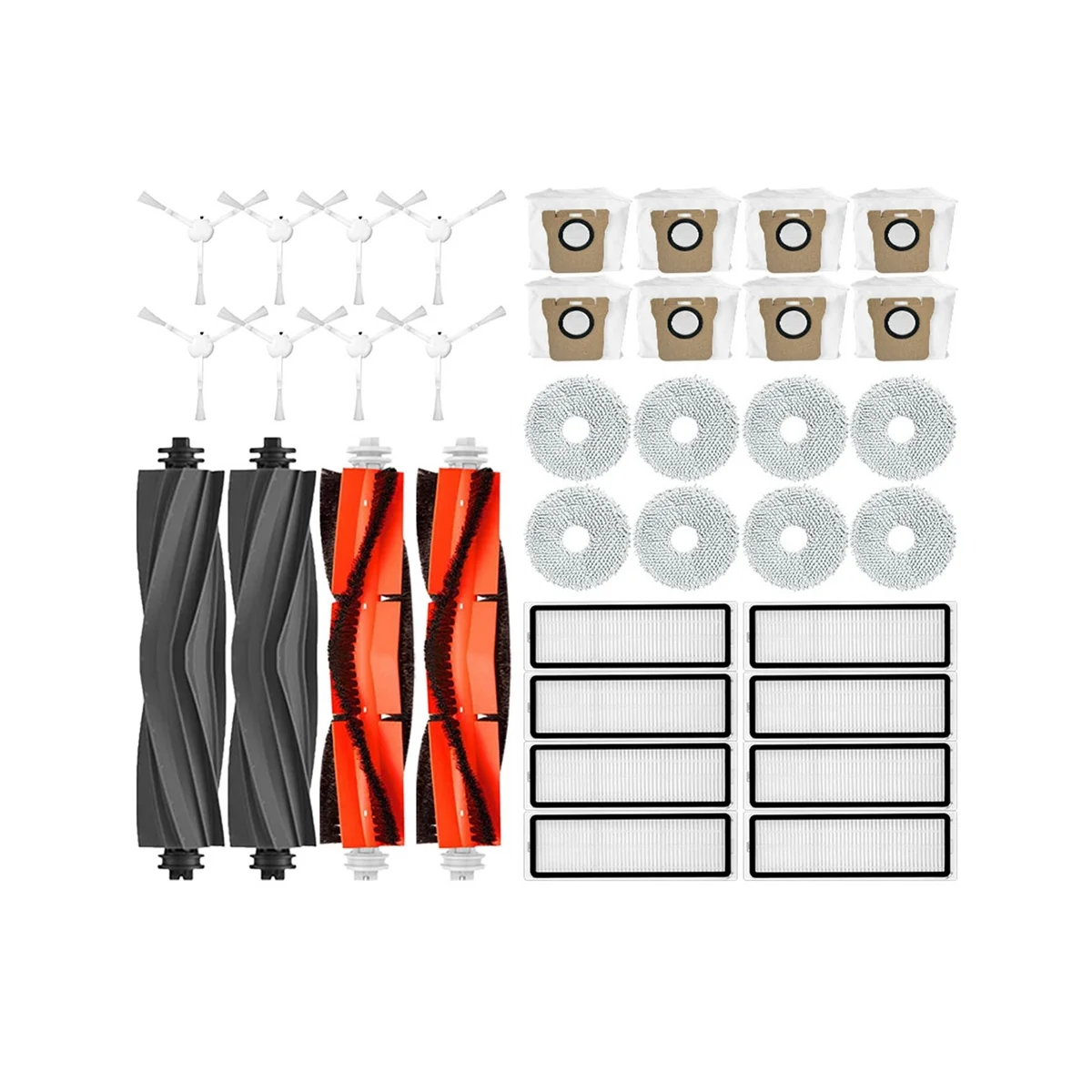 

Сменные детали для Xiaomi Mijia Omni 1S B101CN, Dreame L10S Ultra, ролик, основная боковая щетка, Hepa фильтр, Швабра, пылесборник