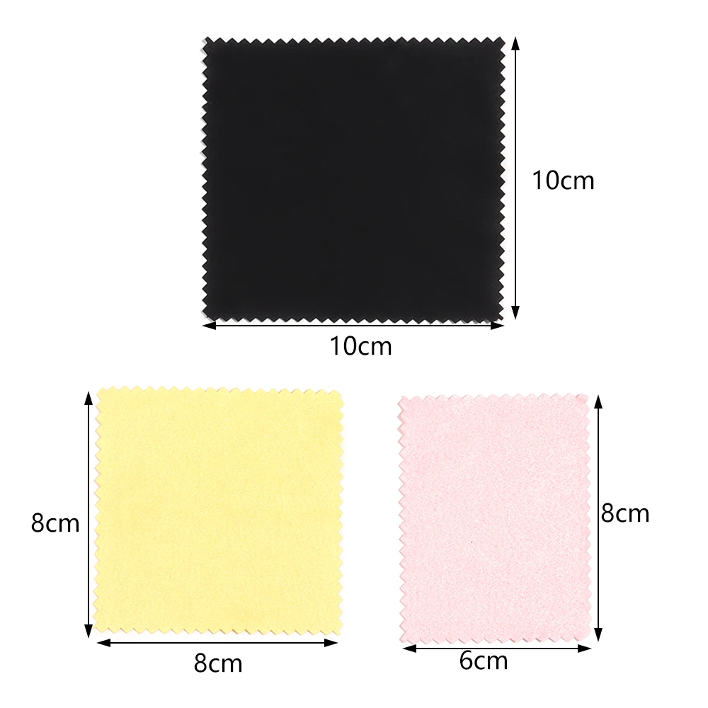 50pcs/lot Soft Jewelry Polish Cleaning Cloth Silver Polishing Cloth Clean Wipes Glasses Cleaner Tools Equipment Supplies image 2