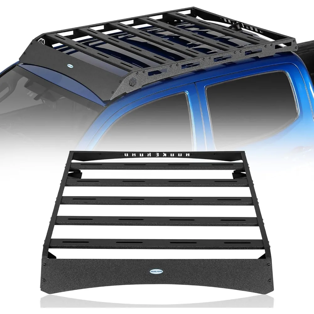 

Tacoma Double Cab Roof Rack Steel Cross Bars for 2005-2023 Toyota Tacoma 2nd 3rd Gen Double Cab with 4 Full-Size Doors, Rooftop