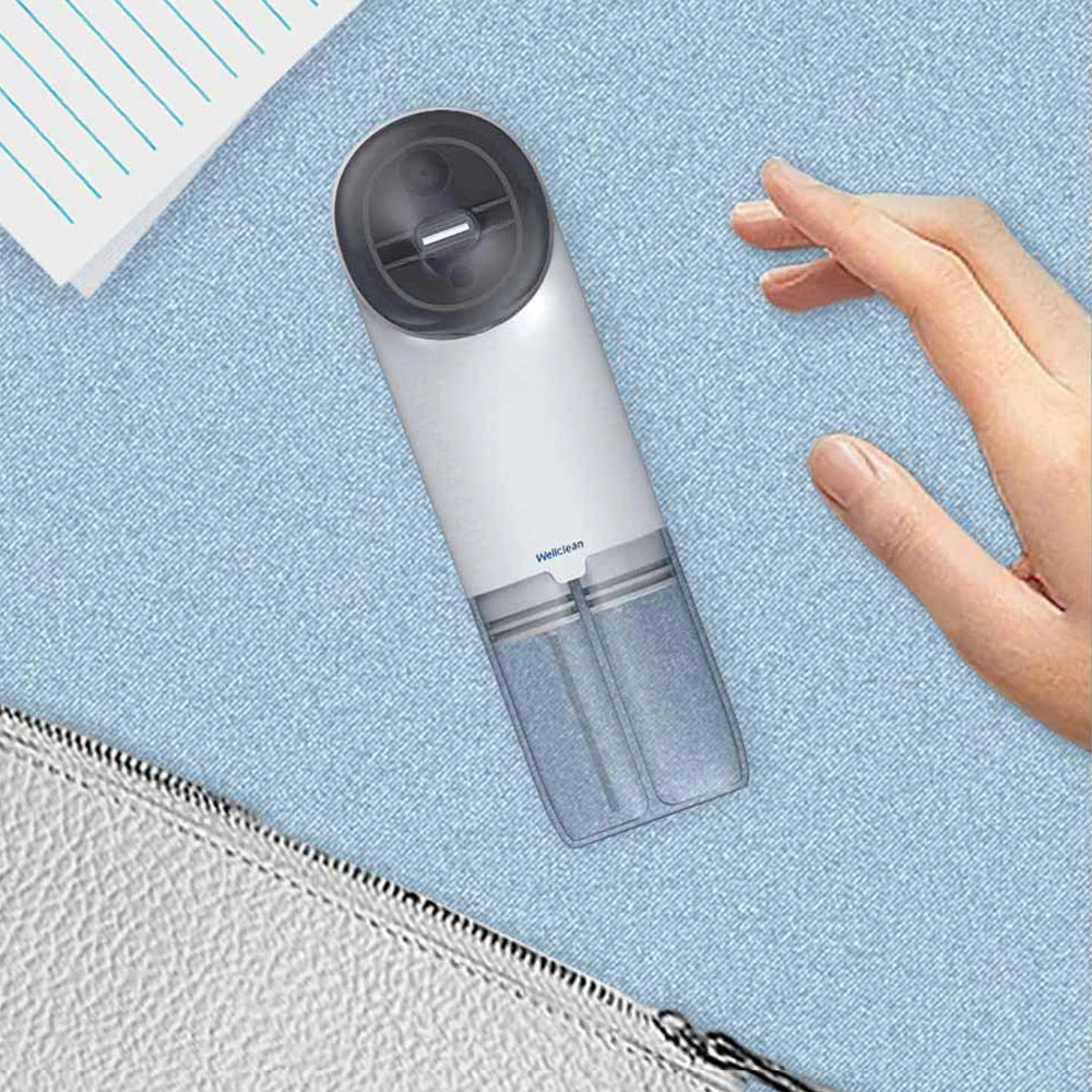 2024 Wellclean Portable Mini Ultrasonic spot Cleaner Fabric Washing Machine Home Appliance 38,000 Vibrations 800mAh Type-c