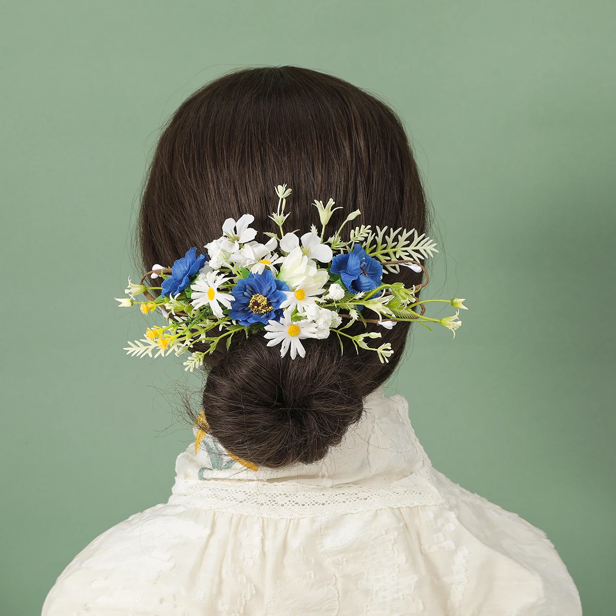 Bridal Little Daisy Hair Combs Rustic Wedding Floral Women Flower Hairpins Brides Wedding Elegant Hair Accessories