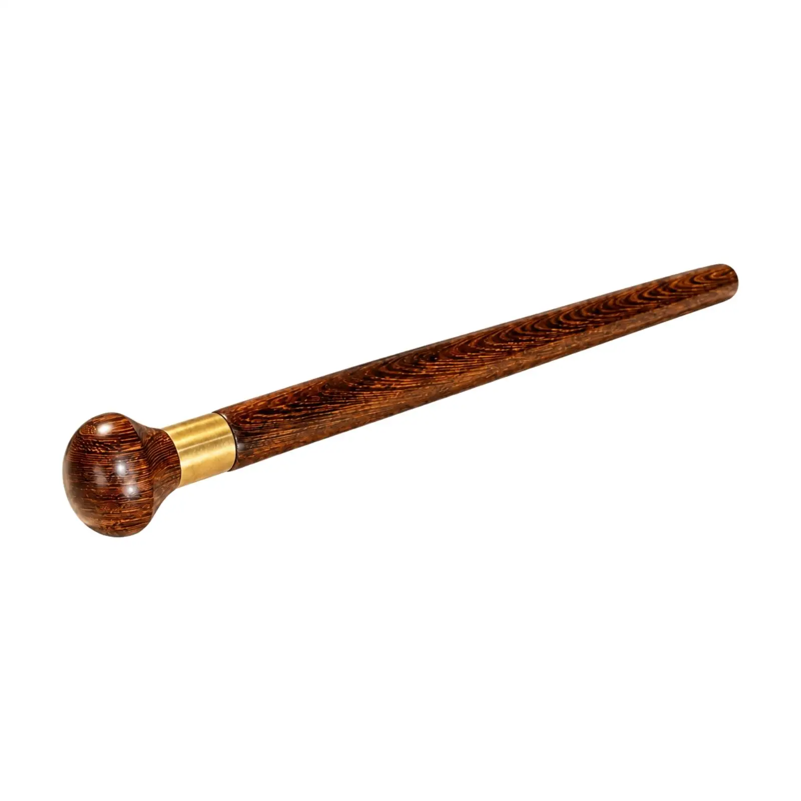 Vintage Style Wooden Walking Cane Solid Rosewood Shaft Comfort Grip Cane for Senior Men Daily Mobility Aid