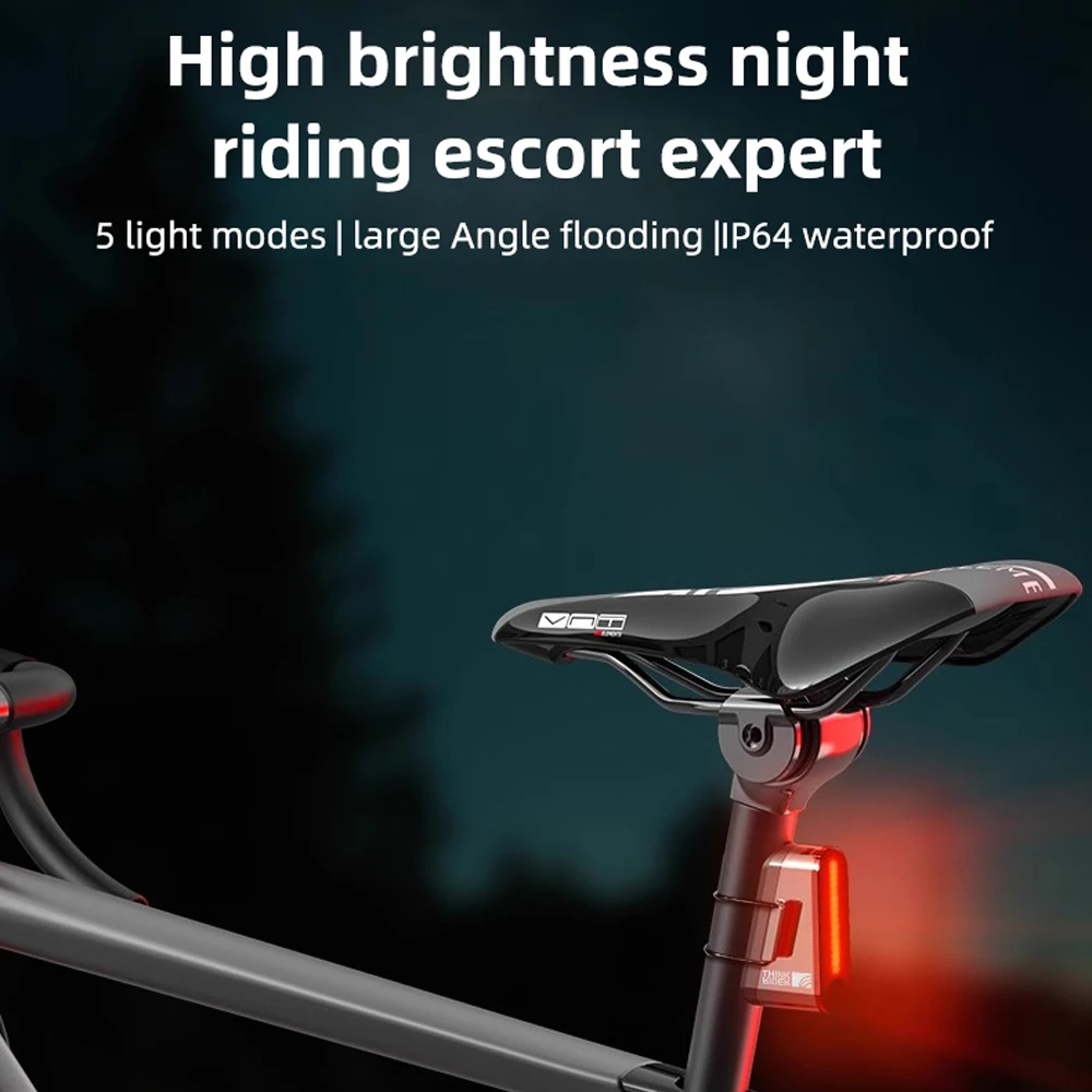 Bike taillight night riding road mountain bike lights charging riding accessories