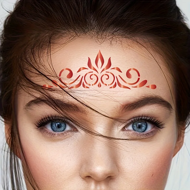 استنسل رسم الوجه 16 قطعة/المجموعة. للخشب، القماش، الورق، القماش، الأرضية، الكتاب، الإطار، الجدار، الأثاث، الزجاج. تاج الجبين وزارة الدفاع