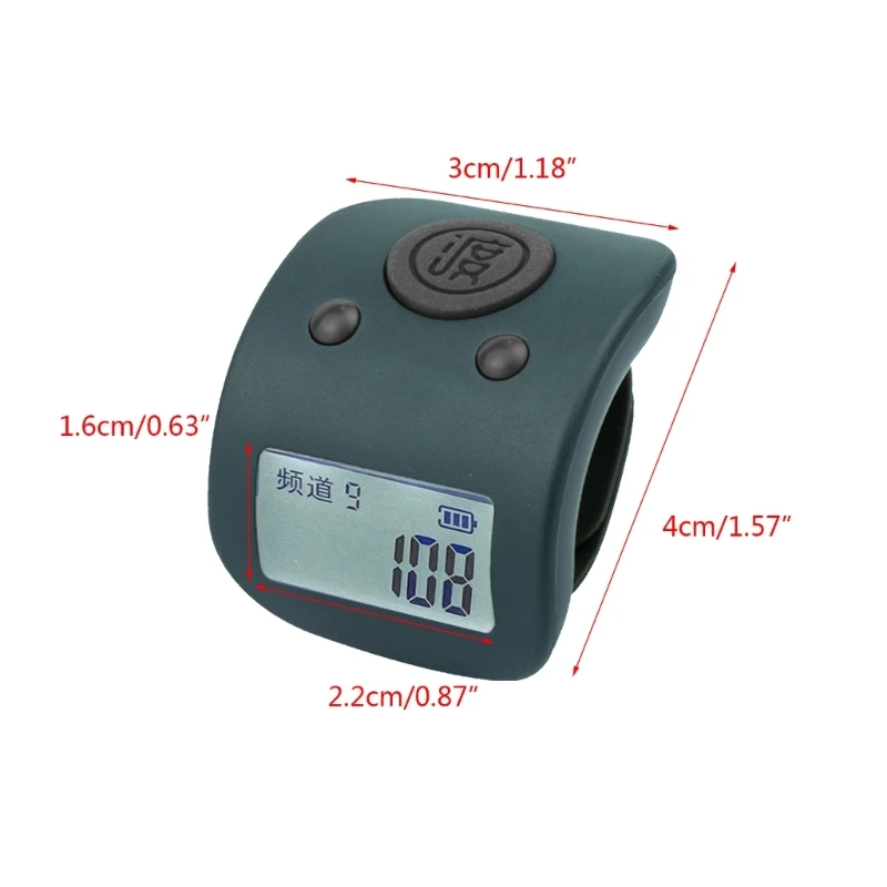 Digital Finger Ring 9 Channel Hand Tally Counter Silents Prayer Counter Clicker Drop Shipping