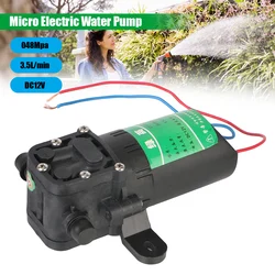 Agricultural Electric Water Pump Micro High Pressure Diaphragm 3.5L/min Durable DC12V Water Spray Car Wash