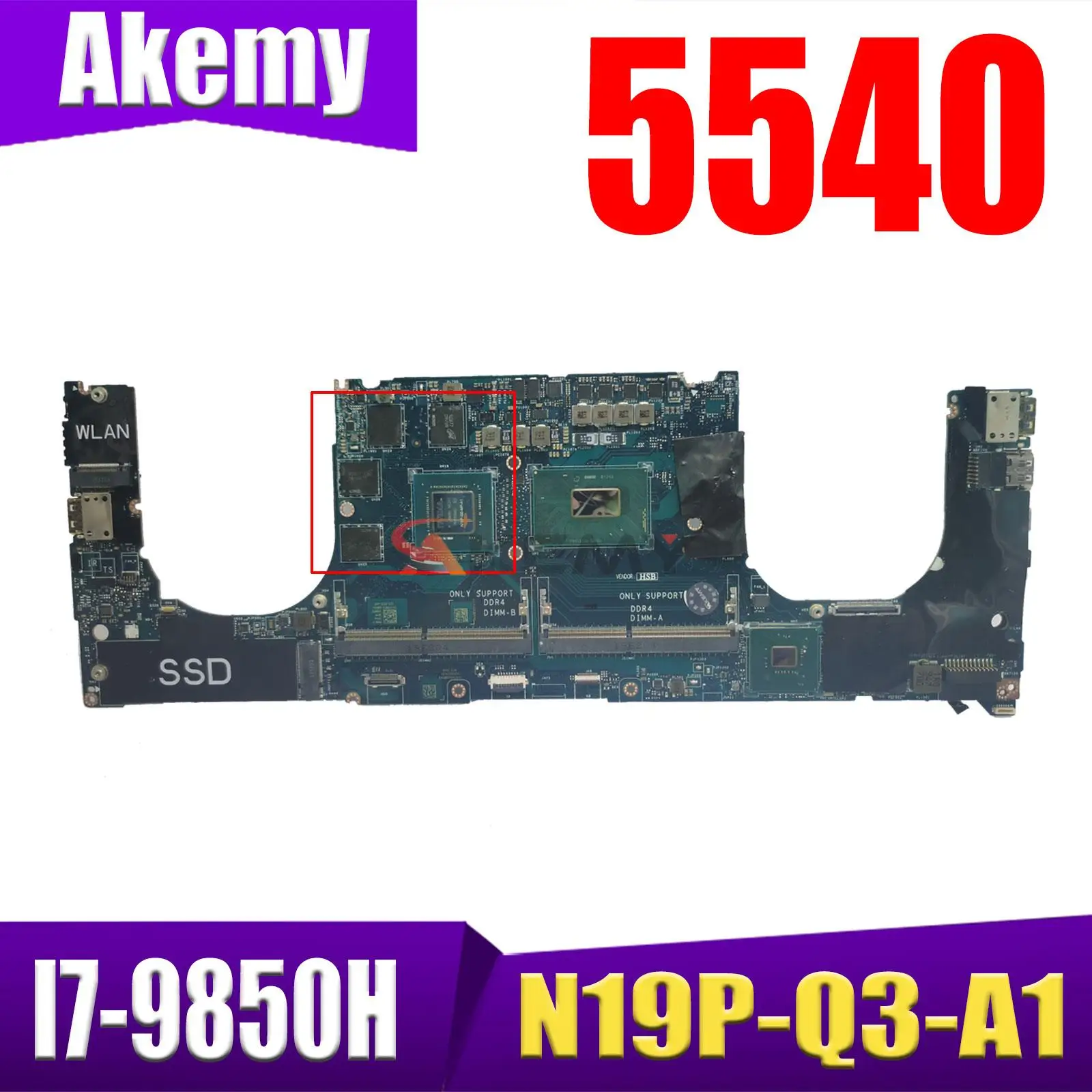 

Материнская плата для ноутбука Dell Precision M5540 7590 LA-H331P 024X86 E-2276M i5 i7 i9 9-го поколения, материнская плата процессора протестирована нормально