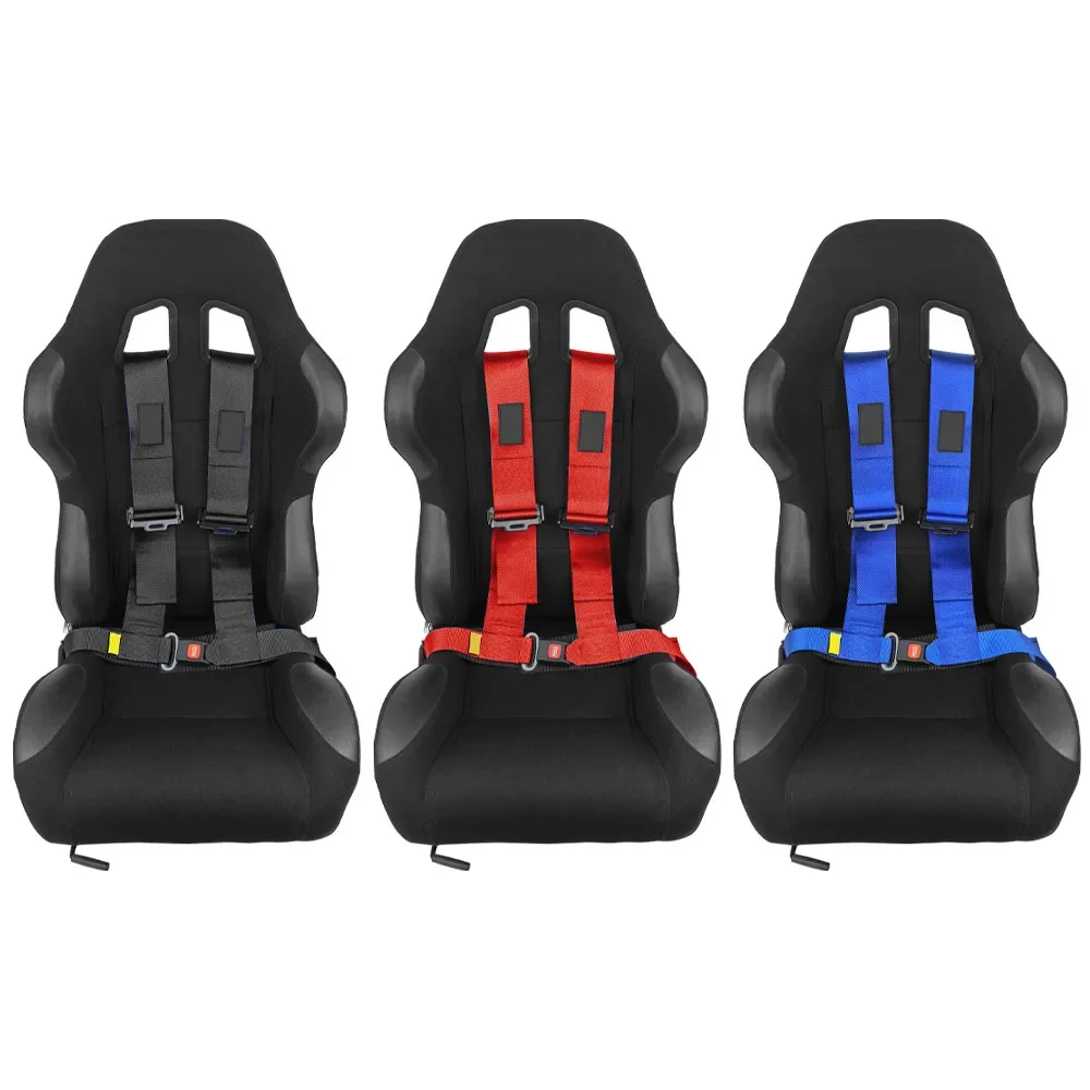 Universal 4 Point Racing Safety Harness 3Inch Adjustable Snap-In Camlock Quick Release Car Seat Belts Auto Racing Parts