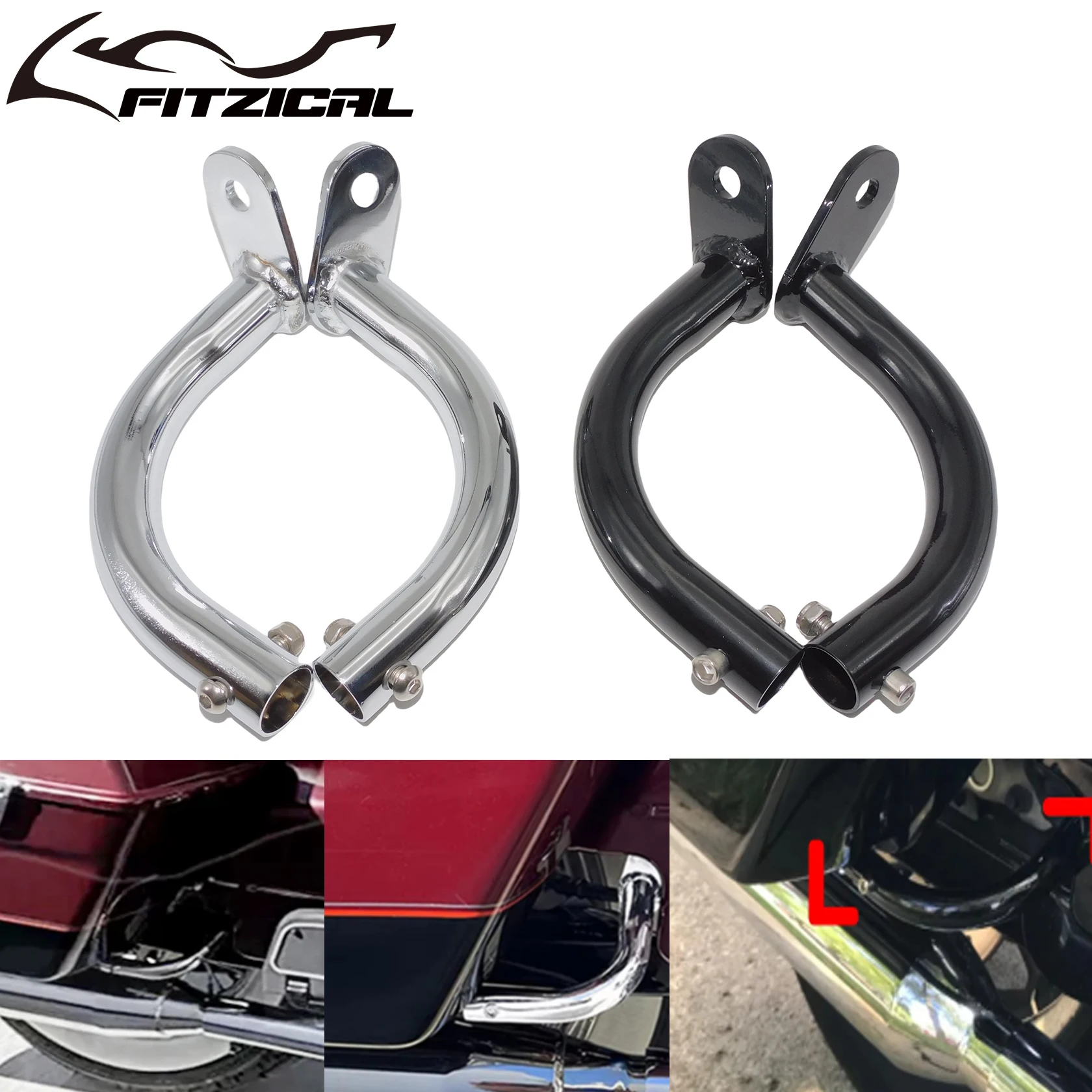 Motorcycle Saddlebag Guard Eliminator Support Bracket For Harley Touring Electra Glide FLHT Road King Road Glide FLTR 1993-2013