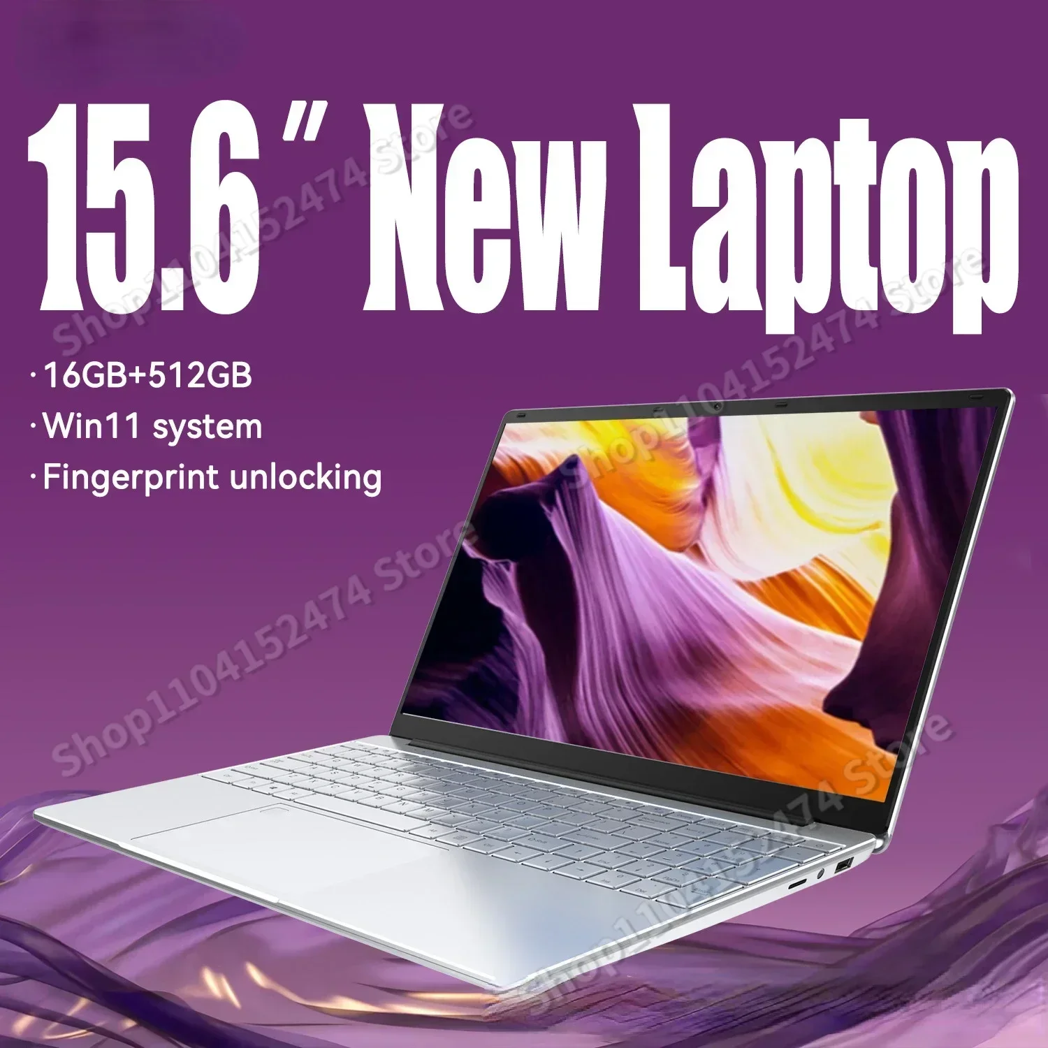 2024 New Ultra-thin i9 15.6Inch 16GB RAM 2TB SSD Intel N3700 Laptop with 1920x1080 Screen Office Study PC Windows11 Notebook