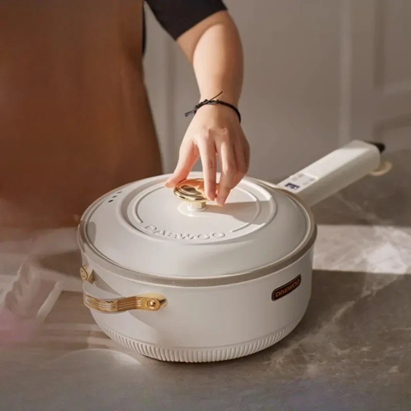 

Electric Frying Pan, Multi-functional Integrated Plug-in Non-stick Pan, Cooking Electric Hot Pot Suitable for Noodles, Steaming