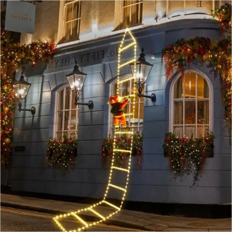 Wall Decor Lighting Tree - 1.5/3M Christmas Decoration LED Santa Claus